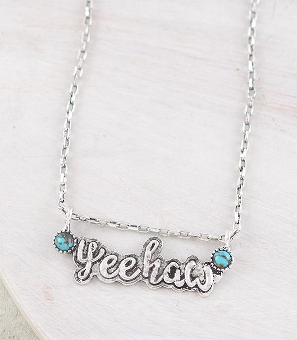 New Arrival :: Wholesale Western Yeehaw Pendant Necklace