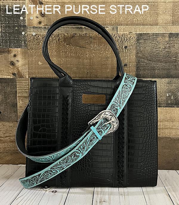 New Arrival :: Wholesale Leather Tooling Buckle Purse Strap