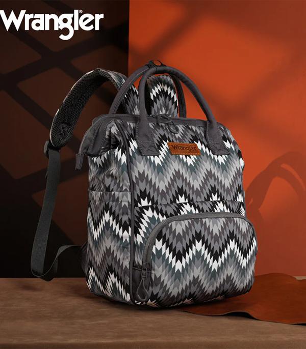 MONTANAWEST BAGS :: WESTERN PURSES :: Wholesale Wrangler Aztec Print Callie Backpack