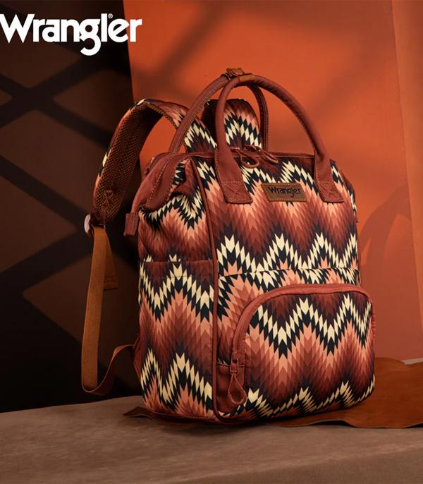 New Arrival :: Wholesale Wrangler Aztec Print Callie Backpack