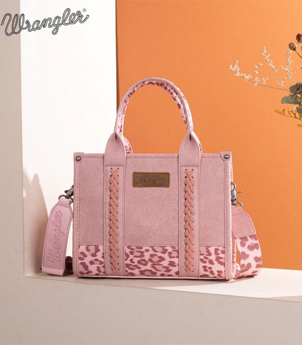 New Arrival :: Wholesale Wrangler Leopard Print Tote Crossbody 