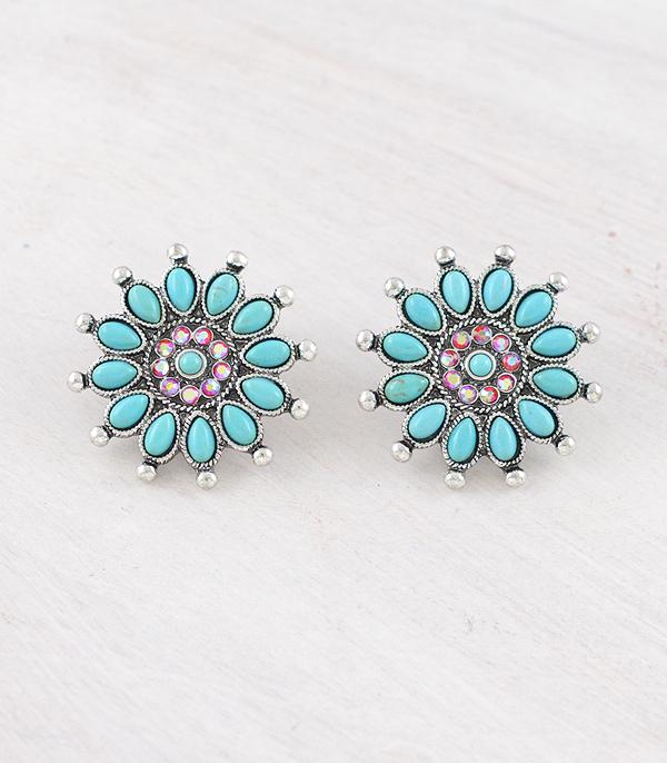 WHAT'S NEW :: Wholesale Western Turquoise Concho Earrings