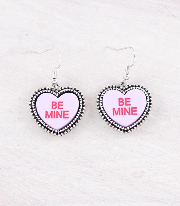 <font color=red>VALENTINE'S</font> :: Wholesale Candy Hearts Heart Concho Earrings