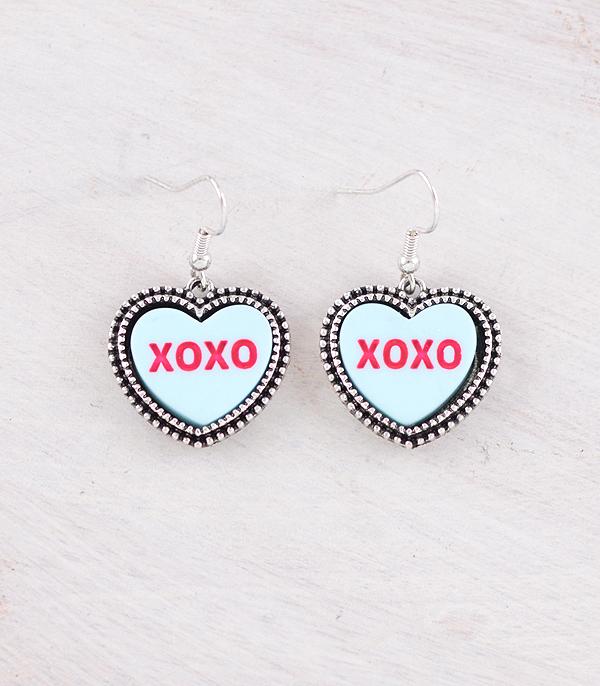 EARRINGS :: TRENDY EARRINGS :: Wholesale Candy Hearts Heart Concho Earrings