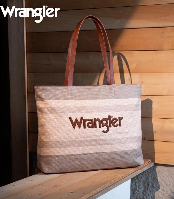 MONTANAWEST BAGS :: WESTERN PURSES :: Wholesale Wrangler Logo Canvas Tote Bag