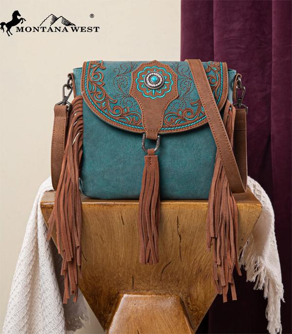 New Arrival :: Wholesale Montana West Fringe Saddle Crossbody Bag