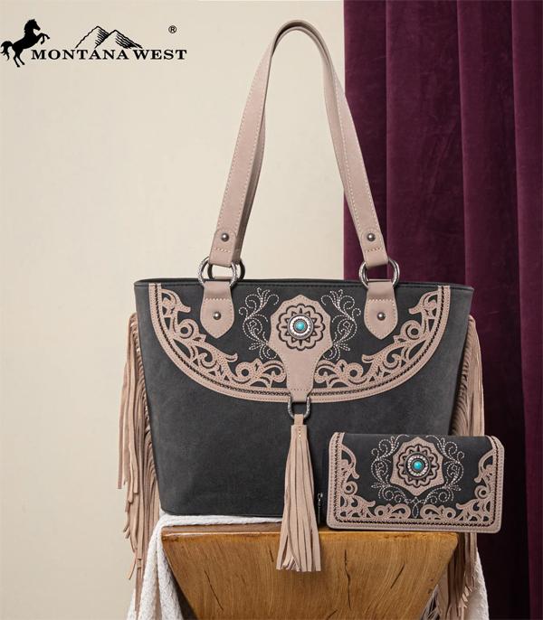 MONTANAWEST BAGS :: WESTERN PURSES :: Wholesale Montana West Concealed Carry Tote Set