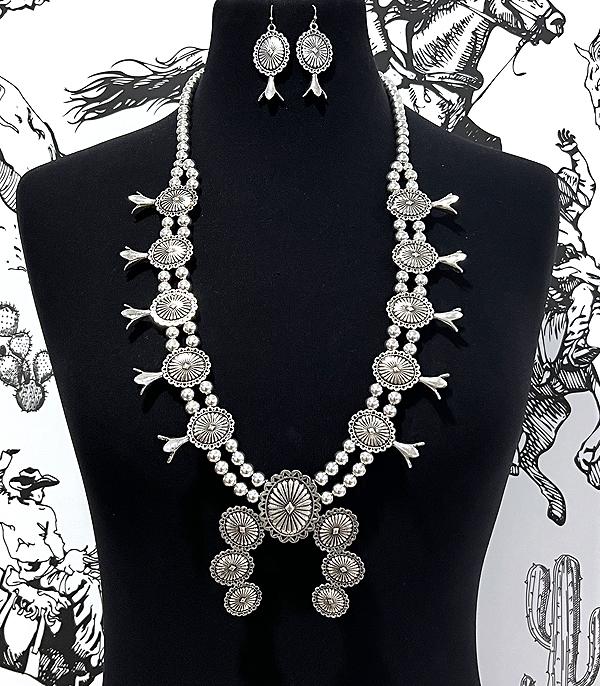 New Arrival :: Wholesale Western Squash Blossom Necklace