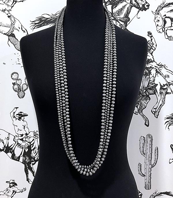 New Arrival :: Wholesale Multi Strand Navajo Pearl Bead Necklace