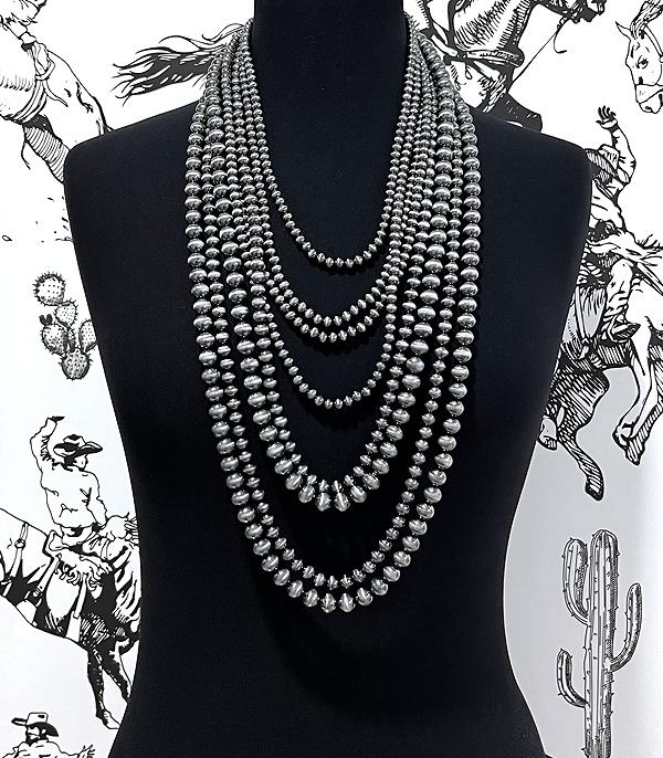 WHAT'S NEW :: Wholesale Multi Strand Navajo Pearl Bead Necklace