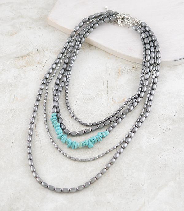 WHAT'S NEW :: Wholesale 5PC Set Navajo Pearl Layered Necklace