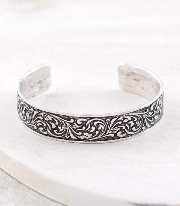 New Arrival :: Wholesale Western Tooling Cuff Bracelet