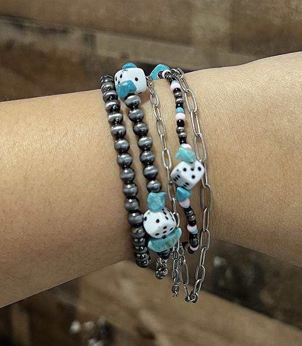 New Arrival :: Wholesale Multi Strand Navajo Pearl Bracelet Set