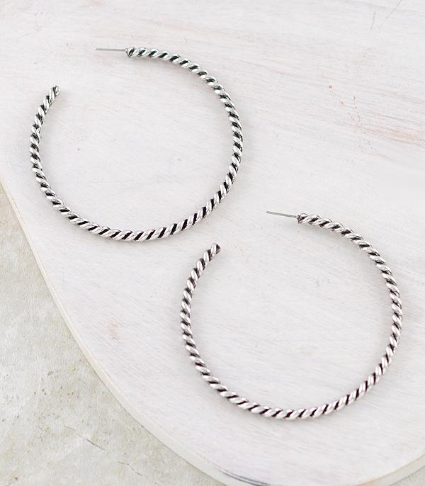 WHAT'S NEW :: Wholesale Western Rope Style Hoop Earrings