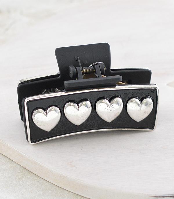 WHAT'S NEW :: Wholesale Western Heart Concho Hair Claw Clip