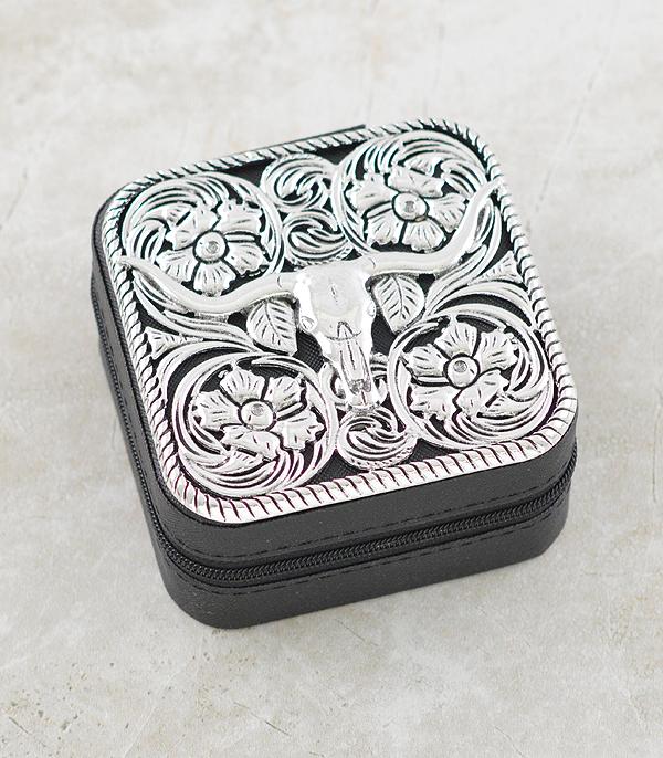 New Arrival :: Wholesale Cow Skull Mini Jewelry Case