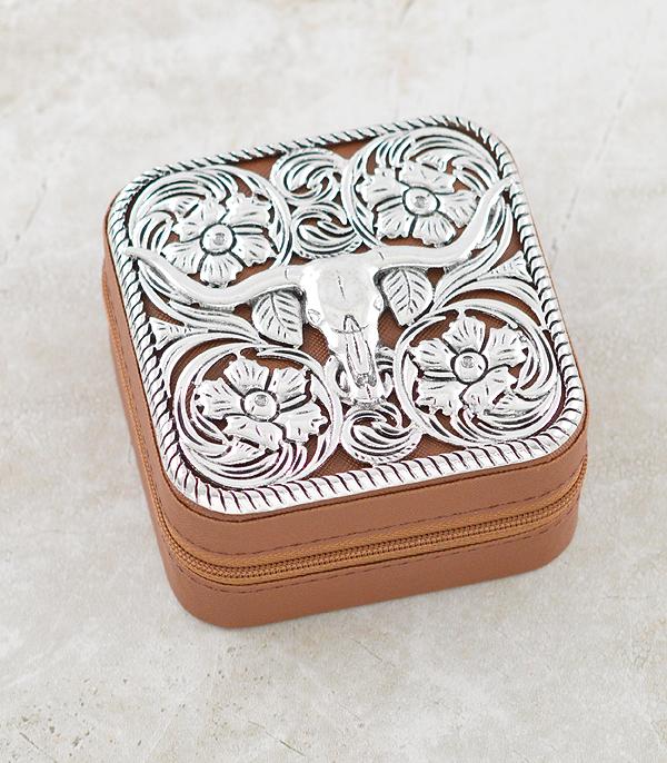 New Arrival :: Wholesale Cow Skull Mini Jewelry Case