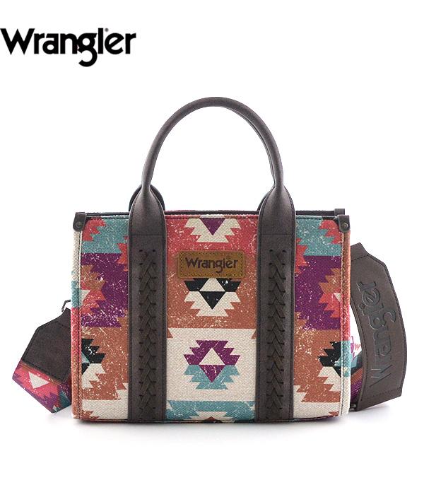 New Arrival :: Wholesale Wrangler Aztec Pattern Tote Crossbody 