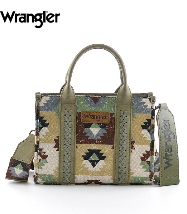 MONTANAWEST BAGS :: WESTERN PURSES :: Wholesale Wrangler Aztec Print Tote Crossbody