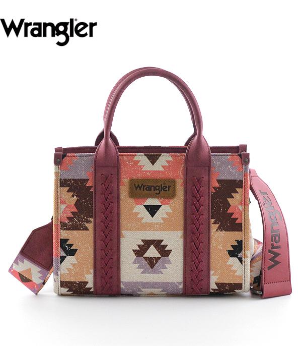 MONTANAWEST BAGS :: WESTERN PURSES :: Wholesale Wrangler Aztec Print Tote Crossbody