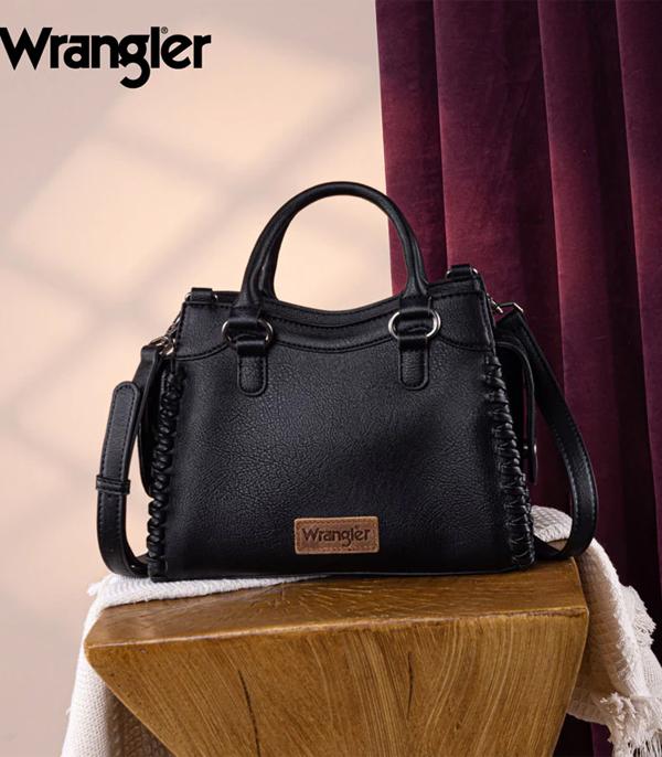 New Arrival :: Wholesale Wrangler Braided Detail Tote Crossbody 