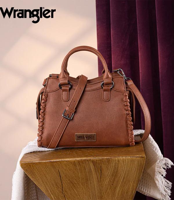 New Arrival :: Wholesale Wrangler Braided Detail Tote Crossbody 