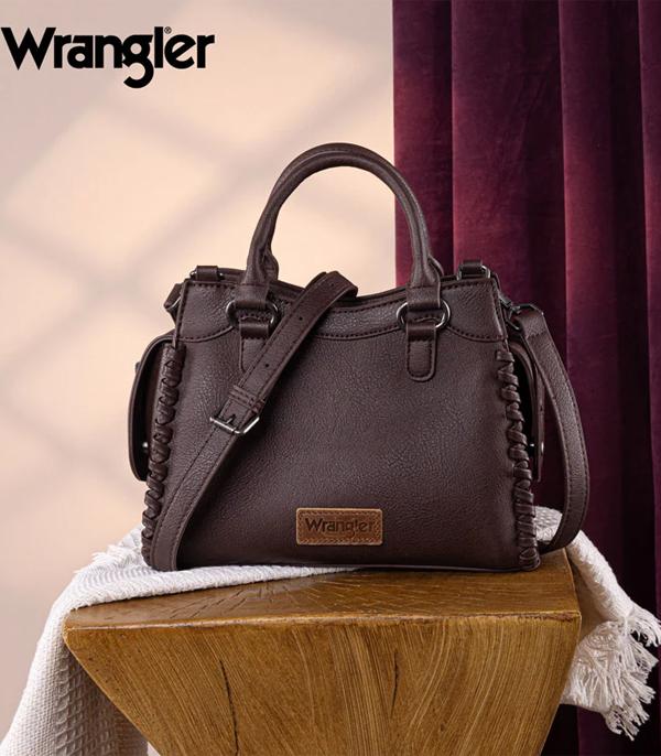 New Arrival :: Wholesale Wrangler Braided Detail Tote Crossbody 