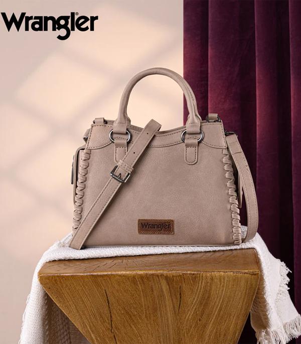 New Arrival :: Wholesale Wrangler Braided Detail Tote Crossbody 