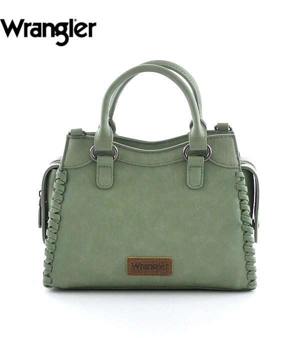 New Arrival :: Wholesale Wrangler Braided Detail Tote Crossbody 