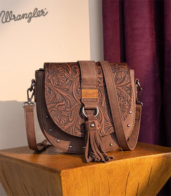 WHAT'S NEW :: Wholesale Wrangler Tooled Saddle Crossbody Bag