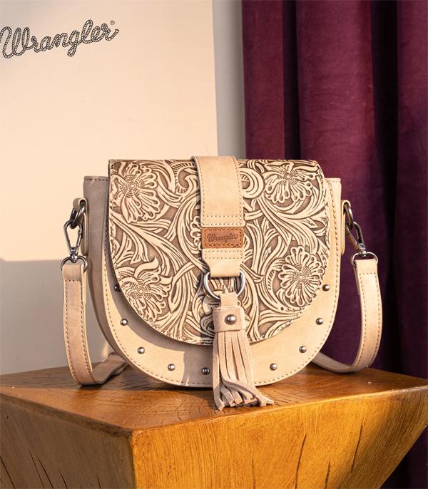 WHAT'S NEW :: Wholesale Wrangler Tooled Saddle Crossbody Bag