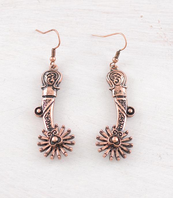 New Arrival :: Wholesale Western Spurs Dangle Earrings