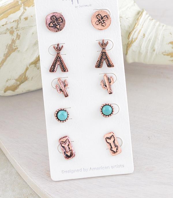 New Arrival :: Wholesale Western Stud Earrings Set