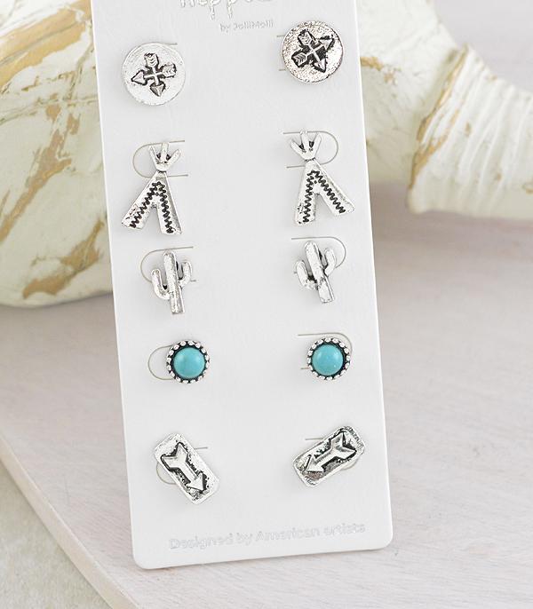 New Arrival :: Wholesale Western Stud Earrings Set