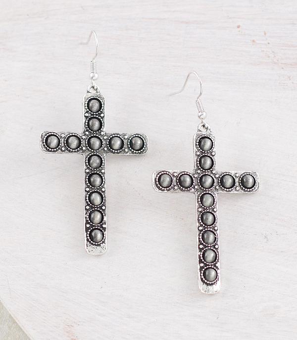 New Arrival :: Wholesale Western Navajo Pearl Cross Earrings