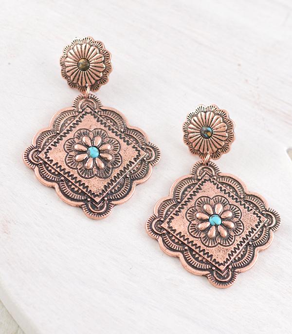 New Arrival :: Wholesale Western Concho Earrings