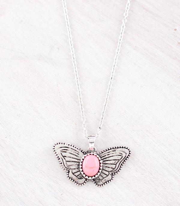 NECKLACES :: WESTERN TREND :: Wholesale Western Butterfly Pendant Necklace