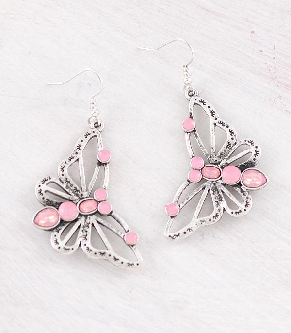 EARRINGS :: WESTERN HOOK EARRINGS :: Wholesale Western Butterfly Earrings