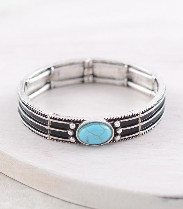 New Arrival :: Wholesale Western Turquoise Bangle Bracelet