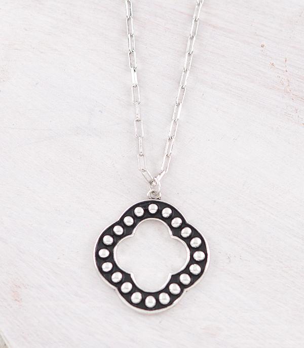 WHAT'S NEW :: Wholesale Western Quatrefoil Pendant Necklace