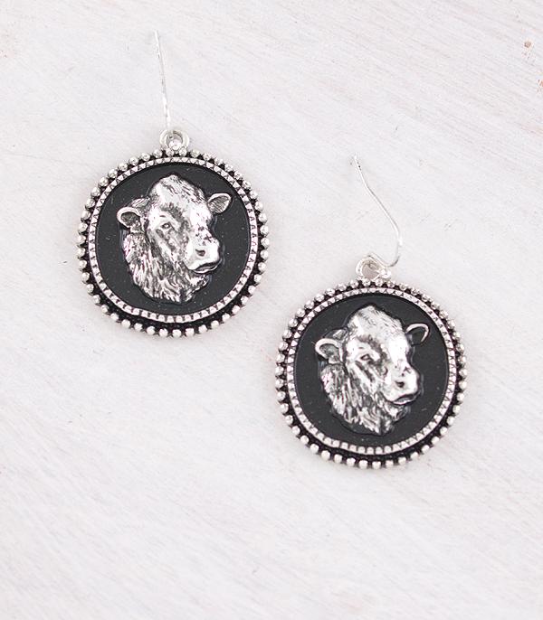 New Arrival :: Wholesale Western Cow Head Earrings