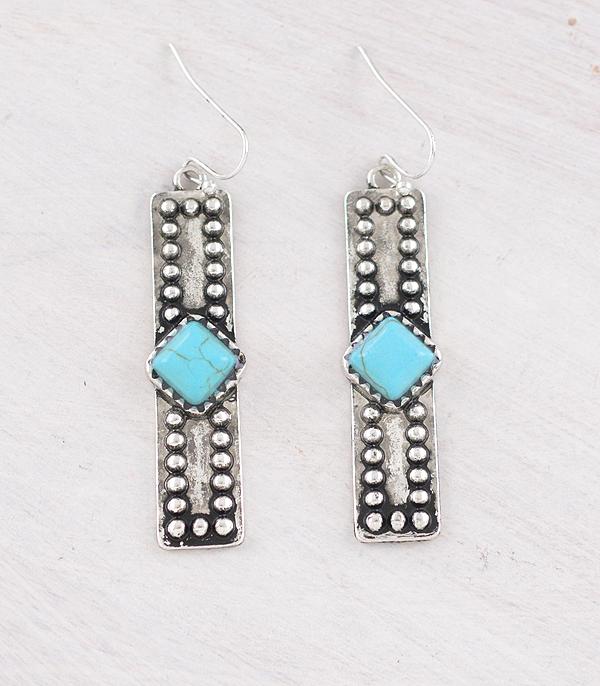 WHAT'S NEW :: Wholesale Western Turquoise Bar Earrings