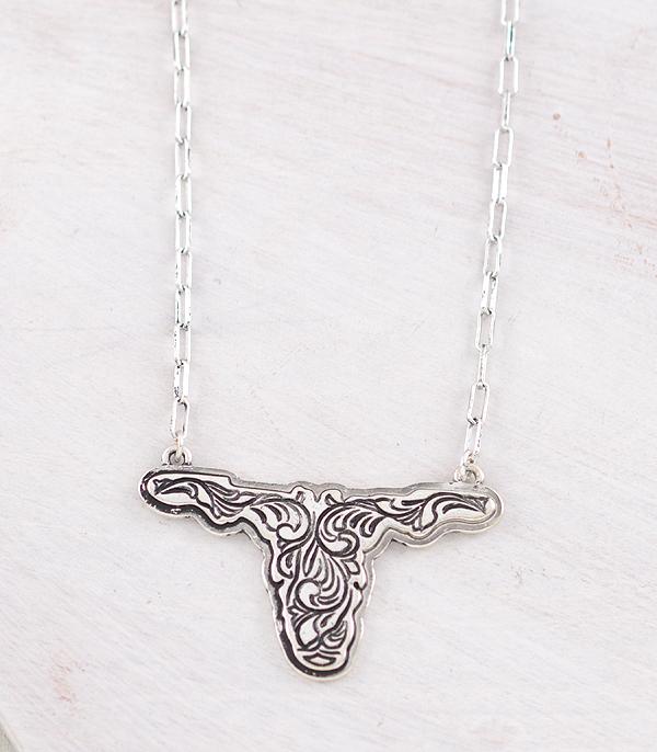 WHAT'S NEW :: Wholesale Western Cow Skull Necklace