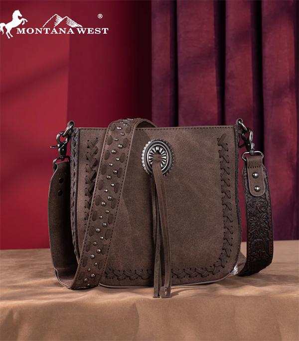 MONTANAWEST BAGS :: CROSSBODY BAGS :: Wholesale Montana West Tooled Crossbody Bag