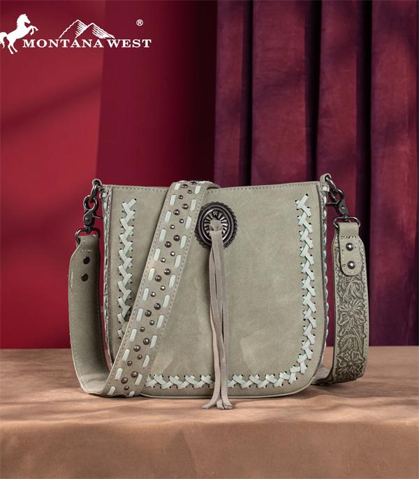 MONTANAWEST BAGS :: CROSSBODY BAGS :: Wholesale Montana West Tooled Crossbody Bag