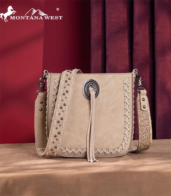 MONTANAWEST BAGS :: CROSSBODY BAGS :: Wholesale Montana West Tooled Crossbody Bag