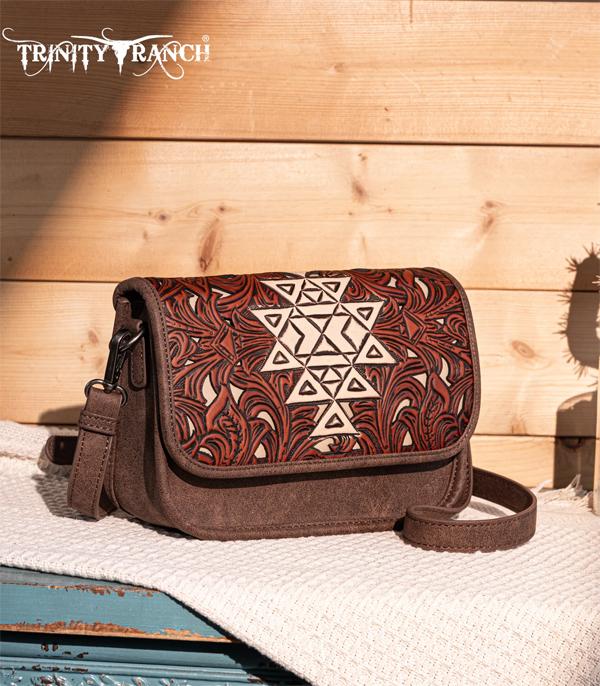 WHAT'S NEW :: Wholesale Floral Aztec Tooled Clutch Crossbody Bag