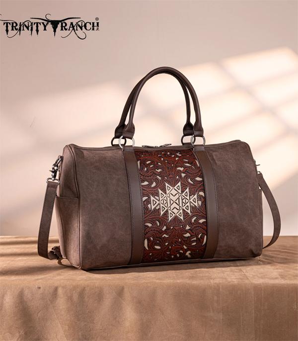 WHAT'S NEW :: Wholesale Trinity Ranch Tooled Aztec Weekender Bag