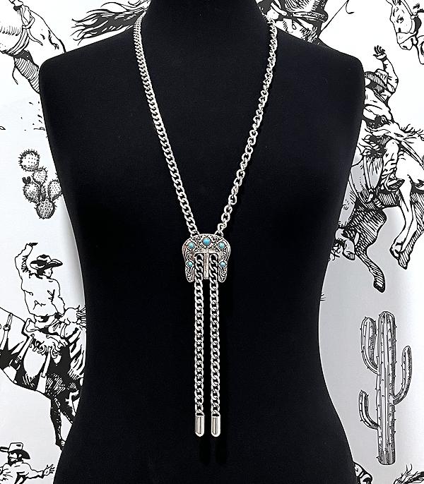 WHAT'S NEW :: Wholesale Western Belt Buckle Long Necklace