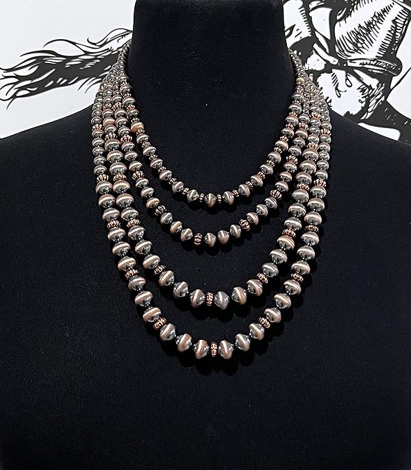 WHAT'S NEW :: Wholesale Western Navajo Pearl Layered Necklace